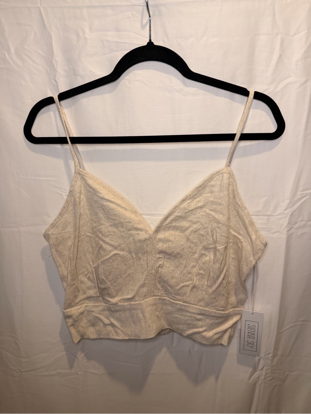 Sienna Sky Light Cream Brami Crop Top